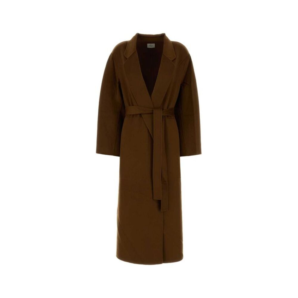 Le Kasha Women Unisex Double Face Cashmere Coat With Belt